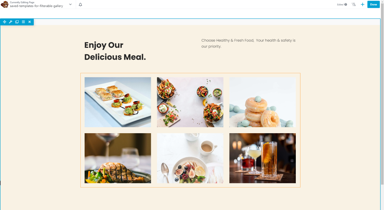 Customize beaver builder gallery templates