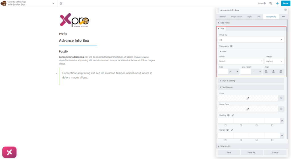 Advance Info Box Module for Beaver Builder - Xpro Addons